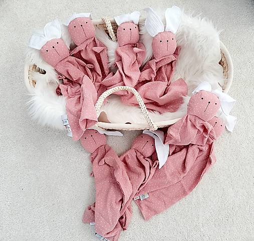 Bunny cuddly toy - POPPY pink