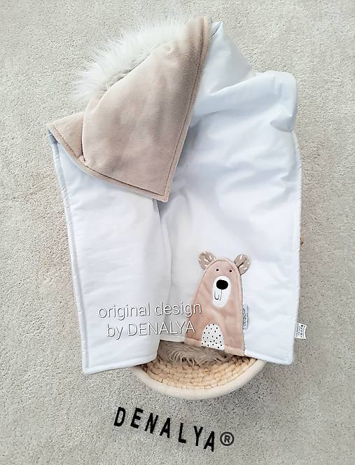 Warm blanket white/beige bear