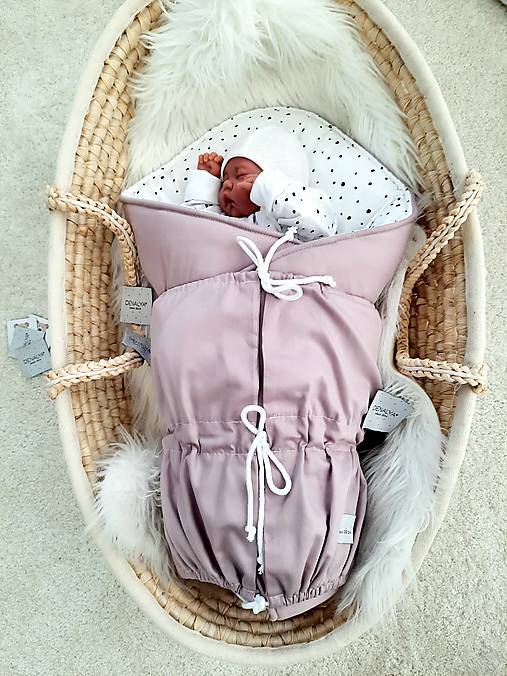 Swaddle pastel pink/flakes