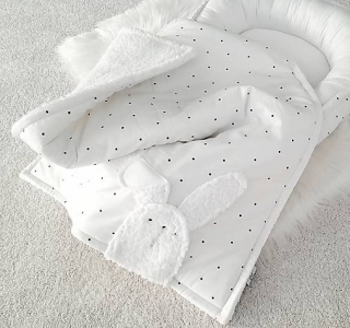 Warm blanket with bunny PURE/WHITE