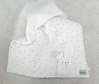 Warm blanket with bunny PURE/GREY